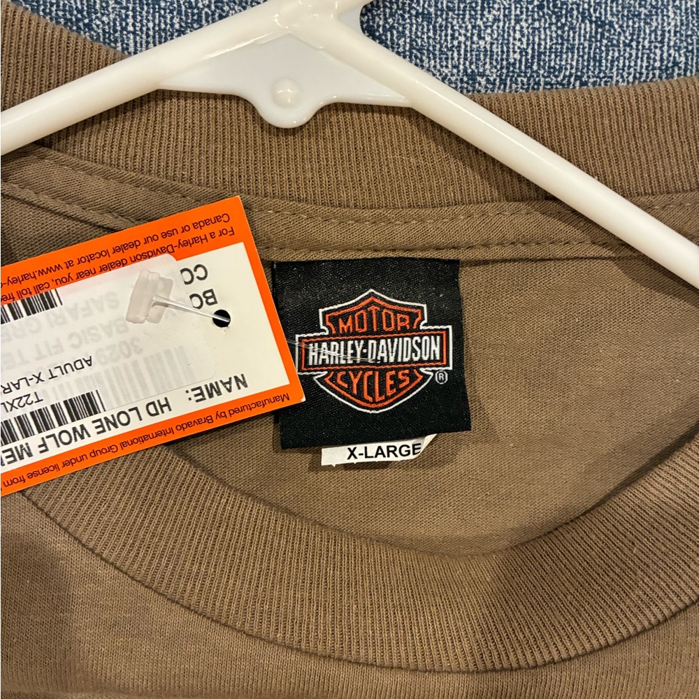 Harley-Davidson Tan Lone Wolf Graphic Tee - Picture 3 of 4